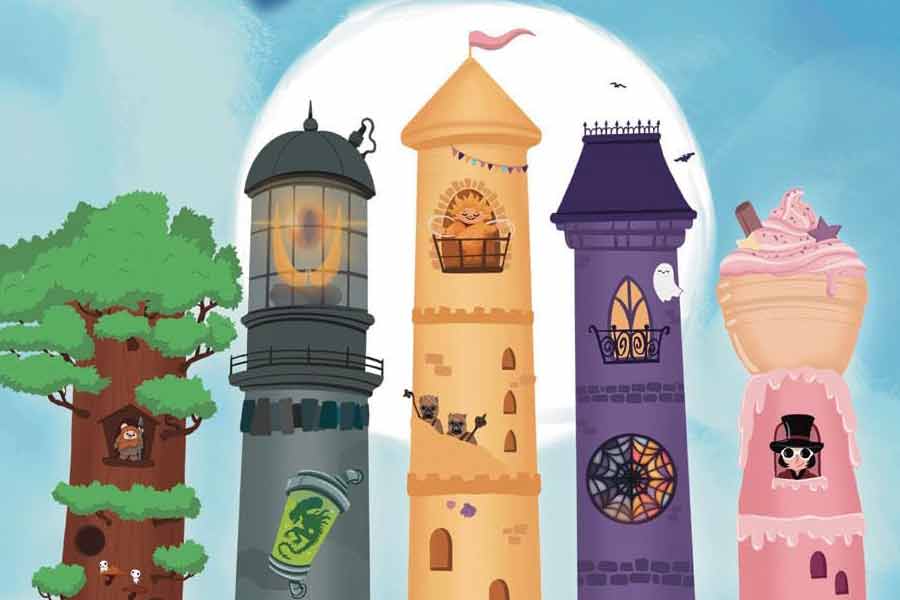 5 Towers - Ausschnitt der Illustration - Foto von Deep Print Games