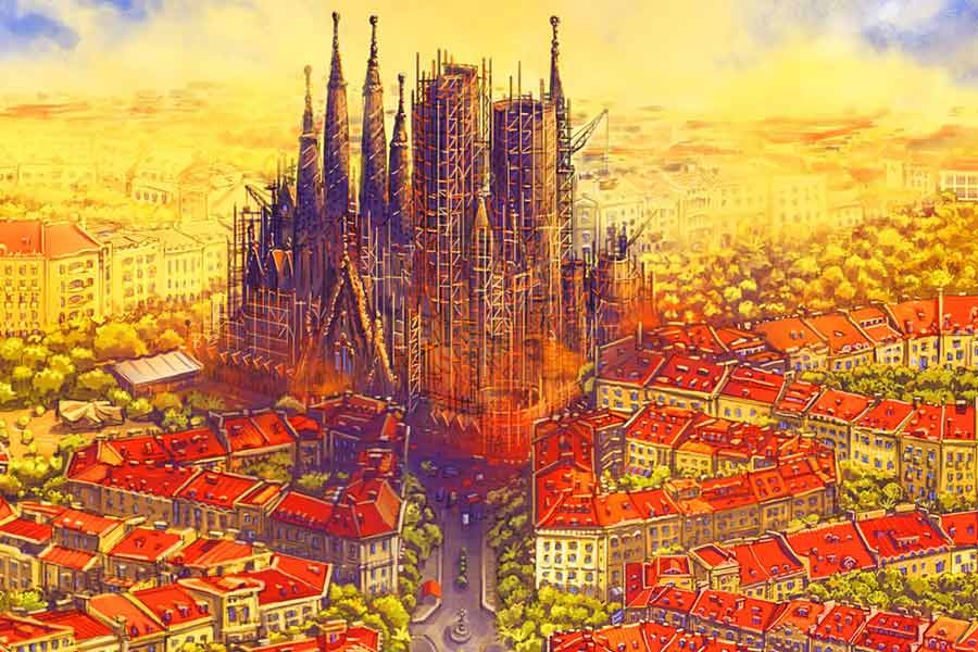 Barcelona - Ausschnitt der Titelgrafik - Foto Giant Roc