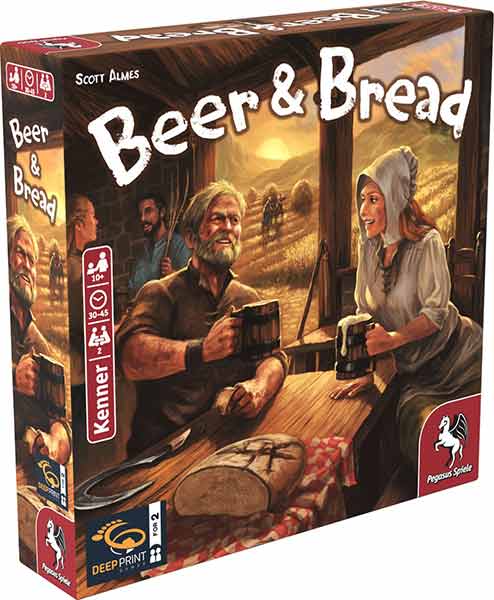 Beer & Bread - Schachteldesign des Spiel für 2 - Foto von Deep Print Games