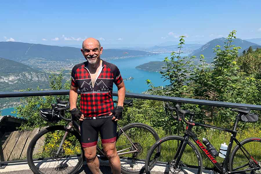Bruno Cathala und sein Hobby Radfahren - Foto mit freundlicher Genehmigung