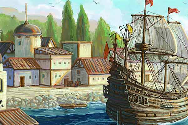 Das Zeitalter der Seefahrer - Ausschnitt - Foto von Kobold Spieleverlag