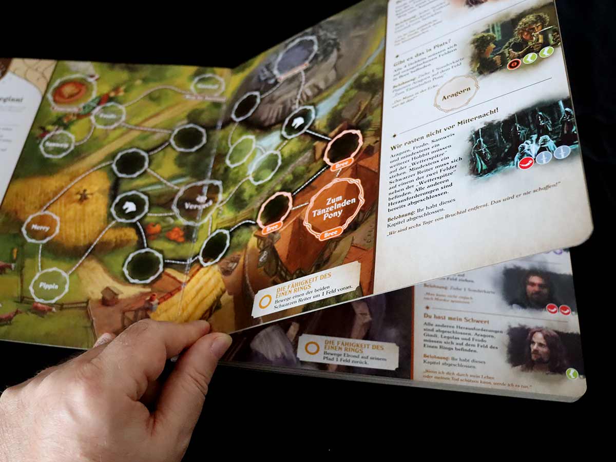 Der Herr der Ringe - Adventure Book Game - das Buch wird umgeschlagen - Foto von Michael Weber