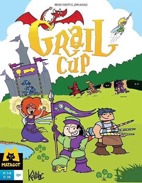 Grail Cup - Ein Spiel von Bruno Faidutti mit einem Einhorn - Foto von Matagot