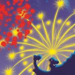 Feuerwerksspiel Hanabi - Ausschnitt der Titel-Illustration - Foto von Abacusspiele
