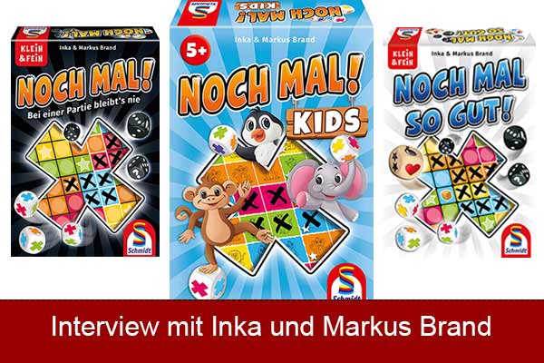 Inka und Markus Brand über Noch mal Kids - Noch-mal-Spielefamilie - Fotos von Schmidt Spiele