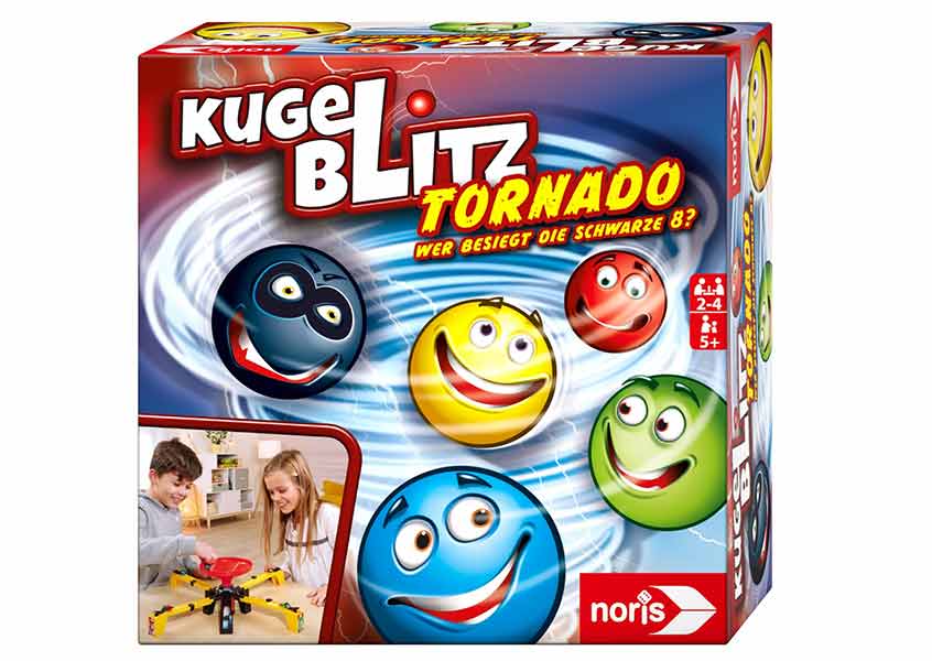 Kugelblitz-Tornado - Schachtel des Kinderspiels - Foto von Noris Spiele