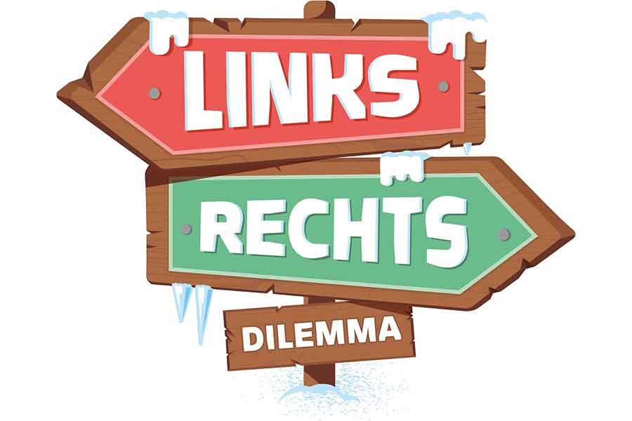 Links-Rechts-Dilemma - Logo - Foto von Cojones