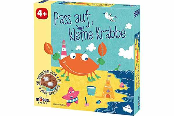 Ersteindruck Kinderspiel Pass auf, kleine Krabbe - Foto Moses Verlag