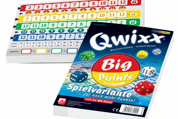 Qwixx - Big Points - Foto von Nürnberger Spieleverlag