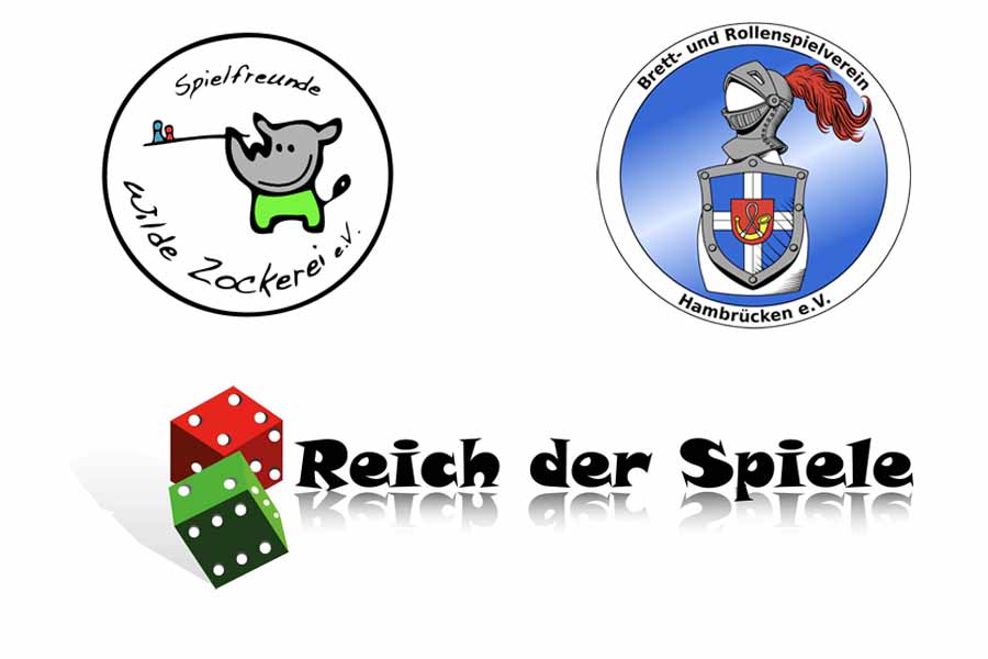 Kooperation: Logos Wilde Zockerei, BuR Hambrücken und Reich der Spiele