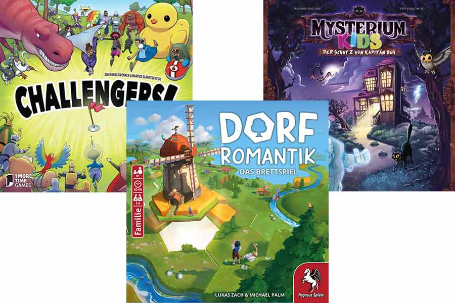 Spiele des Jahres 2023: Dorfromantik, Challengers und Mysterium Kids