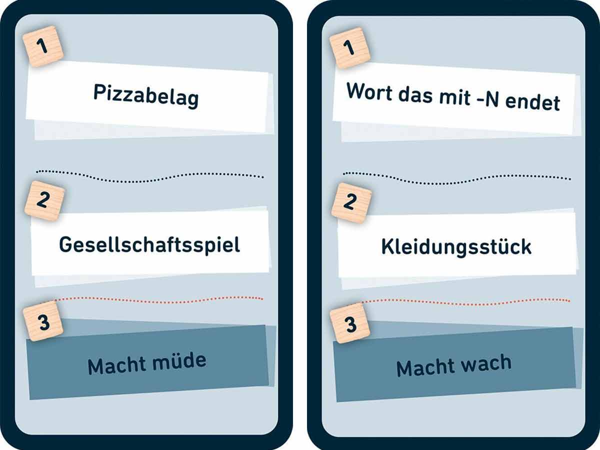 Wortwerk - Two sample cards - Image by moses.Verlag